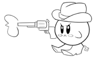cowboy gun kirby kirby_(series) revolver tagme // 915x566 // 115KB