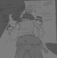 1girl artist:unknown ass ass_grab ass_grope disembodied_hands five_nights_at_freddy's grade hands_on_ass huge_ass looking_at_partner looking_back surprised tagme text // 1217x1235 // 309KB