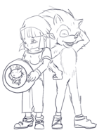 1boy 2girls bandana crossover dragon_ball dragon_ball_gt dragonball eyes_closed friendship_is_magic gloves loli my_little_pony pan_(dragon_ball) parody pony pregnant rainbow_dash sketch sonic_(series) sonic_the_hedgehog // 1487x1923 // 568KB