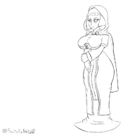 artist:sadisticaphid60 demon_souls huge_breasts maiden_astraea saint // 1200x1200 // 175KB