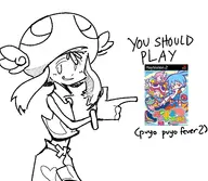 1girl amitie artist:unknown monochrome pointing puyo_puyo puyo_puyo_fever_2 sketch tagme // 1500x1308 // 659KB