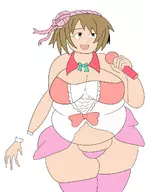 1girl colored fat idolm@ster kanako_mimura // 1000x1314 // 407KB