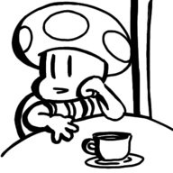 1boy artist:bonitanon monochrome reaction_image super_mario toad // 376x376 // 47KB