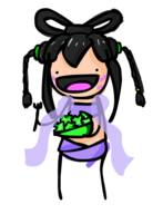 ar_tonelico ar_tonelico_iii ar_tonelico_qoga_knell_of_ar_ciel colored eating salad suzunomia // 454x593 // 44KB