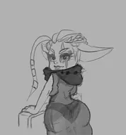 artist:koros ass dress fusion huge_ass hyrule_warriors imp impa looking_at_viewer looking_back the_legend_of_zelda wide_hips // 700x756 // 36KB