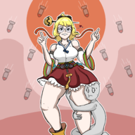 1boy 1girl artist:skiffle_bop bomb dnf_duel launcher // 1500x1500 // 732KB