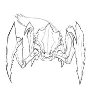 :3 animated artist:unknown bug eyes gif helldivers monochrome sketch terminid warrior // 600x564 // 91KB