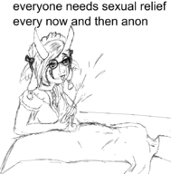 1boy 1girl anon artist:unknown breasts cum demon demon_girl handjob hellene huge_breasts monochrome onirism sketch text // 830x844 // 135KB