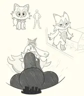 artist:macromin city Floragato growth looking_down macro meowscarada pokemon pov pov_feet size_difference sketch smug sprigatito uncolored // 2207x2500 // 1.2MB