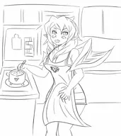 cooking disgaea disgaea_2 naked_apron rozalin // 846x950 // 91KB