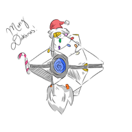 christmas colored destiny ghost_(destiny) santa_outfit // 2000x2000 // 527KB