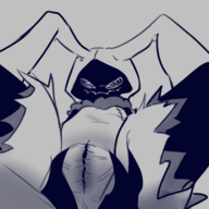 1girl artist:miaou fusion looking_at_viewer lopunny maebari mimikyu pokemon pov sketch spread_legs spreading // 969x969 // 309KB