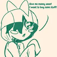 1girl artist:strugglingquota kigurumi ralts text // 1000x1000 // 349KB