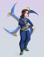 1girl artist:unknown cosplay jojo's_bizarre_adventure okuyasu_nijimura painwheel skullgirls // 2200x2824 // 1.4MB