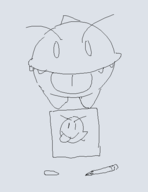 artist:grey boo crayon drawing super_mario // 422x546 // 7.6KB