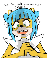 1girl artist:mariogrant blue_hair colored crash_bandicoot_(series) crash_team_racing crash_team_racing_nitro-fueled furry green_eyes megumi_bandicoot meta parody text yandere // 585x724 // 29KB