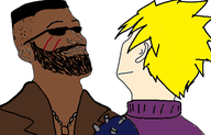 2boys artist:unknown assassin's_creed assassin's_creed_shadows barret_wallace cloud_strife colored final_fantasy_(series) final_fantasy_vii gay implied_masturbation looking_at_partner meme parody yaoi // 565x362 // 35KB