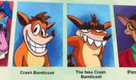 colored crash_bandicoot crash_bandicoot_(series) fake_crash meme parody pinstripe_potoroo ripper_roo smile text // 3000x1763 // 3.5MB