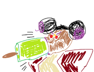 1girl artist:unknown bazz concord doodle food popsicle // 698x536 // 77KB