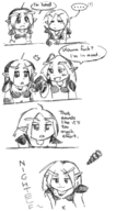 comic dialogue female monochrome night_elf sketch warcraft world_of_warcraft // 550x1000 // 201KB