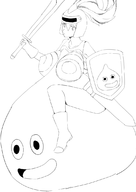 dragon_quest huge_breasts older riding slime_knight // 800x1131 // 182KB