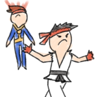 2boys artist:unknown cyclops marvel marvel_vs_capcom parody ryu street_fighter x-men // 1225x1242 // 1006KB