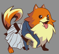 artist:kittenboogers colored ghost_trick katana missile missile_(ghost_trick) samurai sword // 900x824 // 227KB