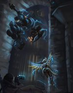 1boy 2girls ana ana_amari angela_ziegler artist:glv-da blizzard colored mercy overwatch reinhardt reinhardt_wilhelm // 750x957 // 557KB