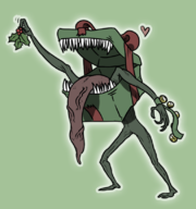 christmas colored dark_souls mimic mistletoe present tagme // 765x817 // 305KB