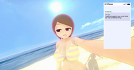 1girl 3d 4chan artist:bowzer bikini breasts huge_breasts meta mii mii_gunner nintendo phone super_smash_bros super_smash_bros._ultimate text // 1900x1000 // 1.2MB