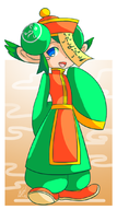 artist:kiwi artist:rider colored costume jiangshi puyo_puyo_fever // 600x1080 // 314KB