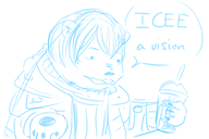 artist:kiwi dialogue icee polar_bear shulk xenoblade // 600x400 // 108KB