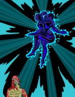 1boy 1girl artist:scorndude dark_samus latex metroid metroid_prime scorn scorn_guy // 1241x1598 // 110KB