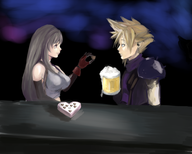 beer chocolate cloud_strife colored final_fantasy final_fantasy_vii tifa_lockhart valentine // 1000x800 // 464KB