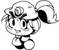 1girl blush fang goombella helmet mspaint paper_mario paper_mario_the_thousand-year_door ponytail smile super_mario tie // 458x386 // 13KB