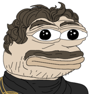 1boy artist:jxci brown_eyes brown_hair expedition_33 facial_hair Gustave mustache parody pepe // 1280x1280 // 119KB