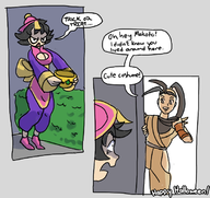 capcom cleavage colored cosplay darkstalkers halloween hsien-ko ibuki makoto street_fighter trick_or_treat // 689x650 // 240KB