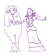 catherine monochrome sheep sweat wedding_dress // 1463x1600 // 459KB