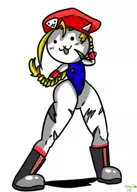 1girl battle_cats cammy_white colored crossover edit street_fighter // 500x700 // 53KB