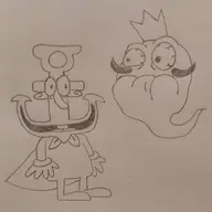 2boys anchor artist:unknown ghost_king pizza_tower The_Noise traditional_medium // 2014x2014 // 560KB