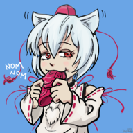 artist:bishopbb hat maga momiji momiji_inubashiri touhou // 1280x1280 // 674KB