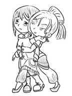 artist:gusgux groping harvest_moon renee selena tree_of_tranquility // 600x800 // 244KB