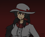 1girl artist:victoriamikoto reimu_hakurei touhou vampire // 1000x806 // 274KB