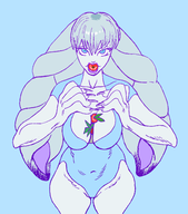 1girl blue_eyes colored dahlia food strawberry xenoblade xenoblade_chronicles_2 // 2092x2379 // 156KB