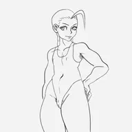 armpit_hair cammy_white flat_chest pubic_hair street_fighter swimsuit // 555x555 // 48KB