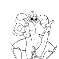 1boy 1girl artist:scorndude dark_samus metroid metroid_prime penis scorn scorn_guy sex // 2400x2400 // 810KB