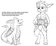 1boy 1girl artist:unknown elora mistletoe spyro spyro_(series) text // 3058x2480 // 1.5MB