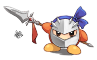 1boy artist:mateus_upd bandana_waddle_dee cosplay kirby_(series) mask meta_knight spear waddle_dee weapon // 985x608 // 260KB