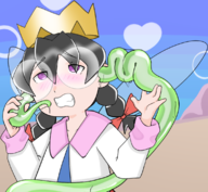 1girl artist:unknown blush brainfuck fairy_queen kirby_(series) kirby_64_the_crystal_shards tentacle tentacle_sex // 1132x1046 // 613KB