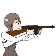 artist:punished_vporeon colored gun kantai_collection taihou // 1500x1500 // 291KB